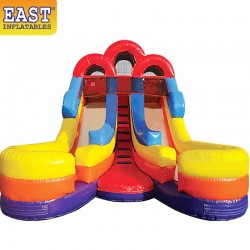 Doppelte Spritzwasserrutsche