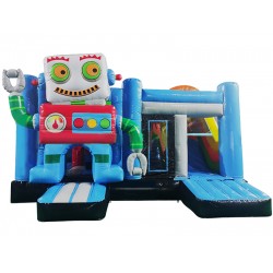 Hüpfburg Roboter Mit Rutsche Hüpfburg Roboter Mit Rutsche