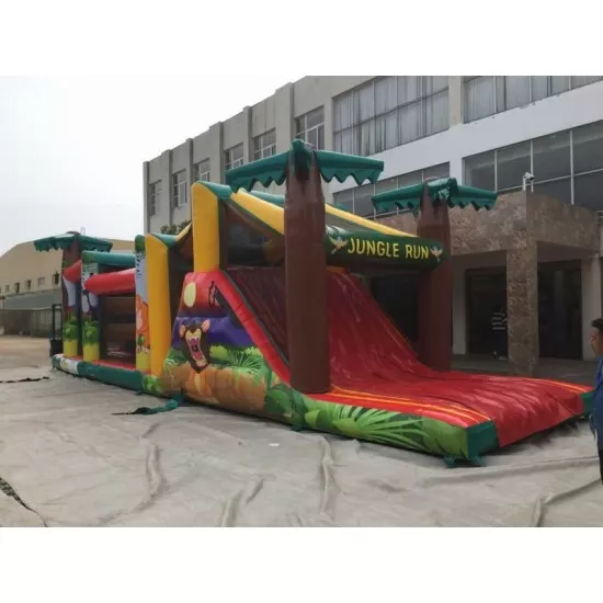 Aufblasbarer Dschungel Hindernisparcours Aufblasbarer Dschungel Hindernisparcours